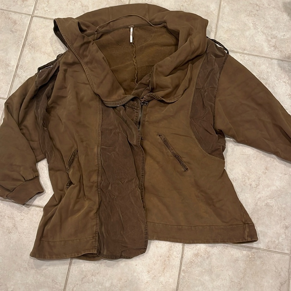 Free People Zippered Jacket/Shawl